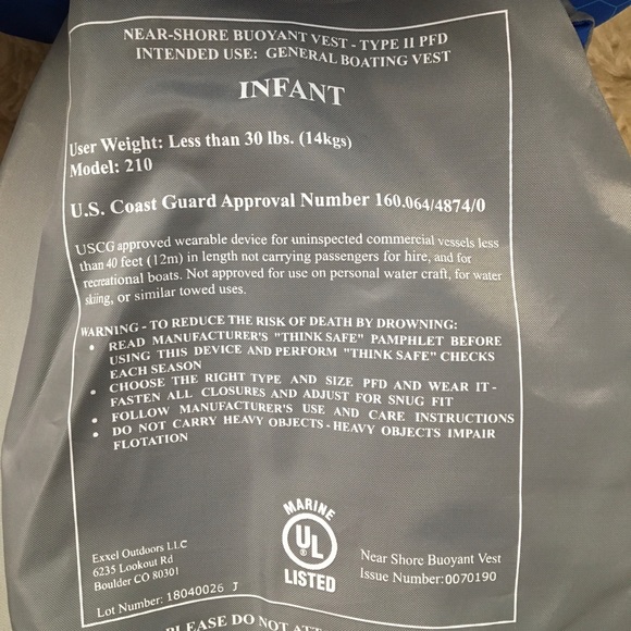 Infant universal life vest /jacket - Picture 6 of 6